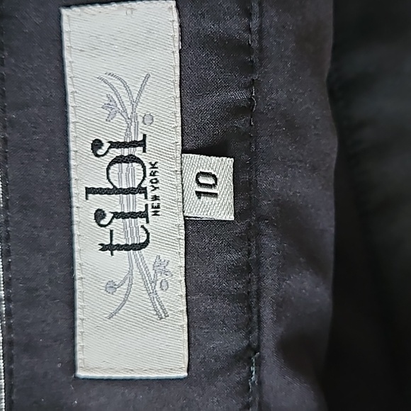 Tibi shimmery silver silk blend skirt-10 - Picture 4 of 7